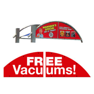 Vacuum Boom Sign