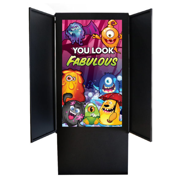 Digital Menu Display 55 inch with Security Doors