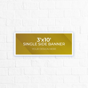 Banner Single Side 3'x10'
