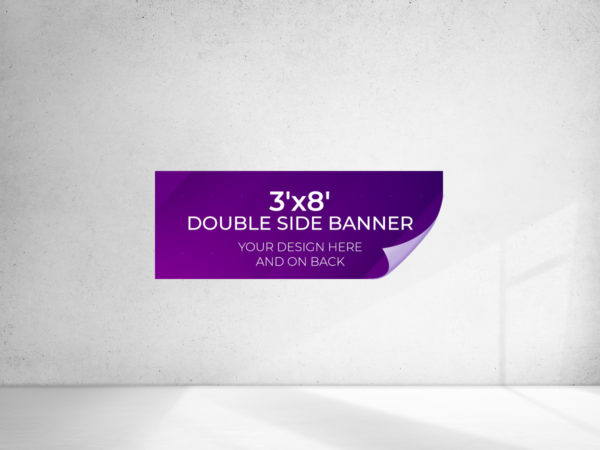 Banner Double Side 3'x8'