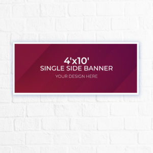 Banner Single Side 4'x10'